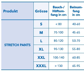 Attends Stretch Pants, Fixierhose, gelb, S, 15 Stk.