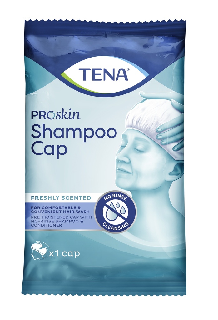 TENA Shampoo Cap, Disposable Wash Cap.