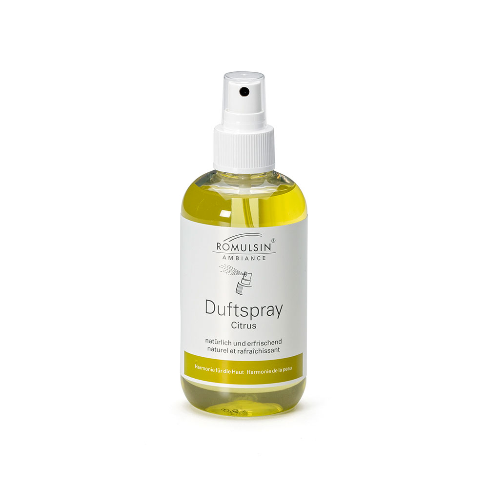 ROMULSIN fragrance spray bottle with atomizer, citrus, 200ml
