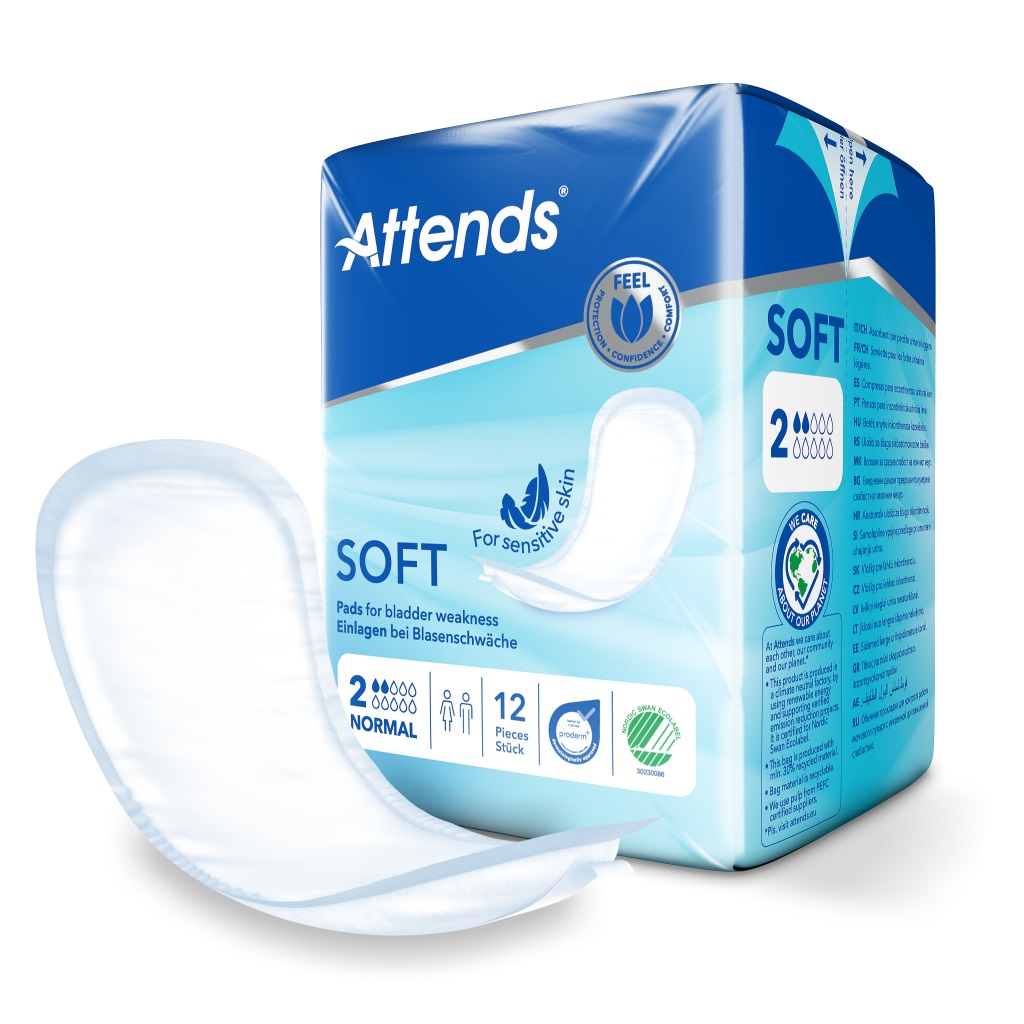 Attends Soft 2 Normal, individually wrapped, 12 pcs.