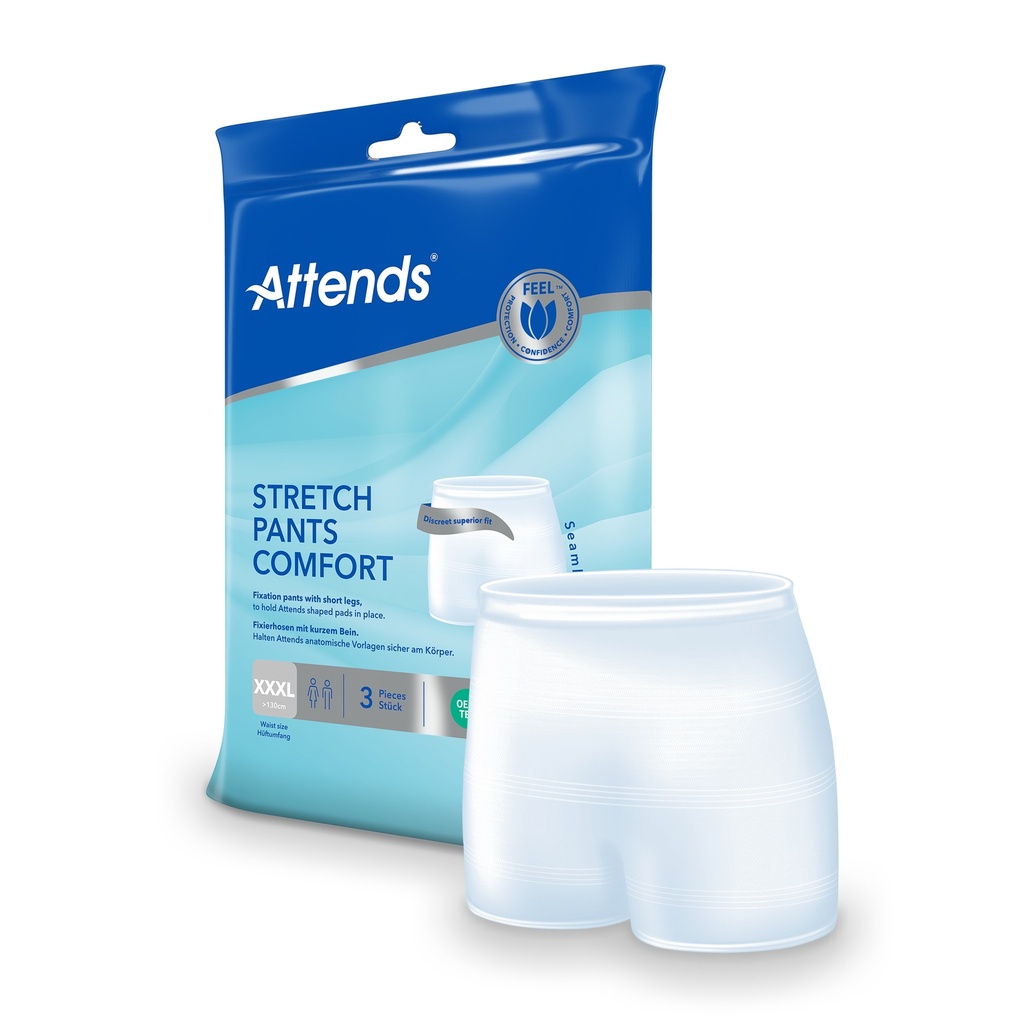 Attends Pantaloni elasticizzati Comfort XXXL, 3 pz.