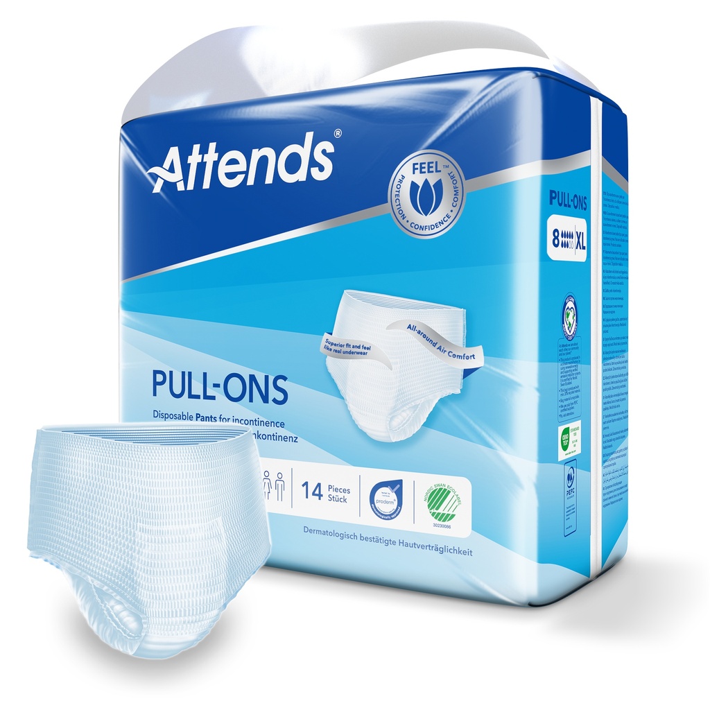 Attends Pull Ons 8 XL, 14 pcs.