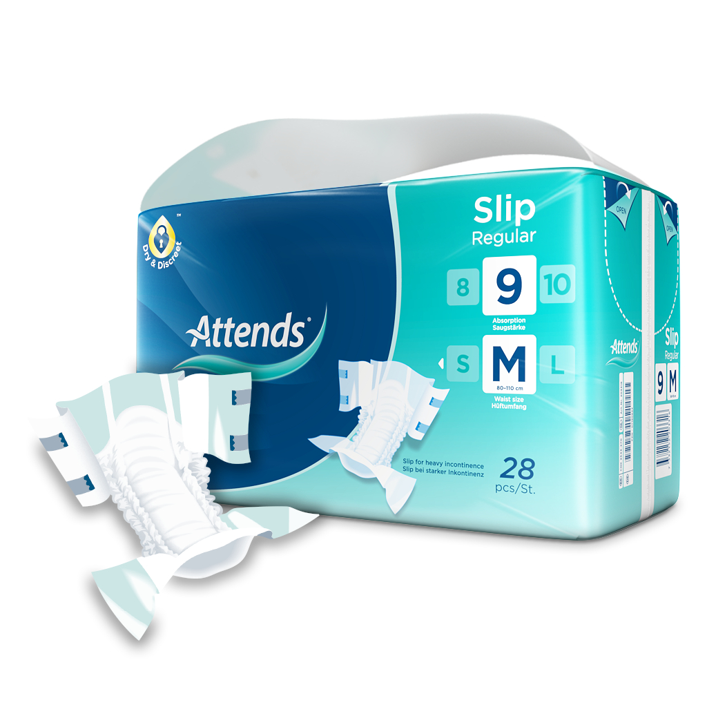 Attends Slip Regular 9 M, 28 Stk.