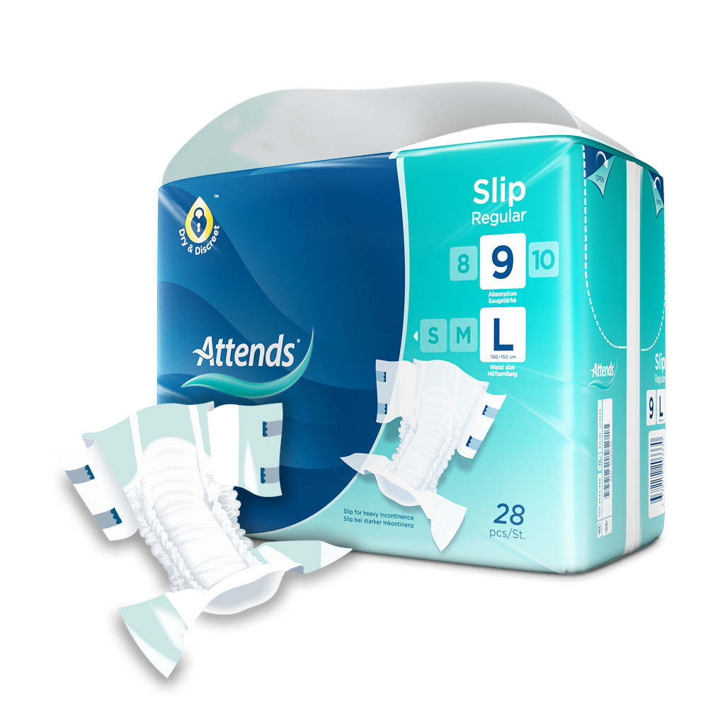 Attends Slip Regular 9 L, 28 pcs.
