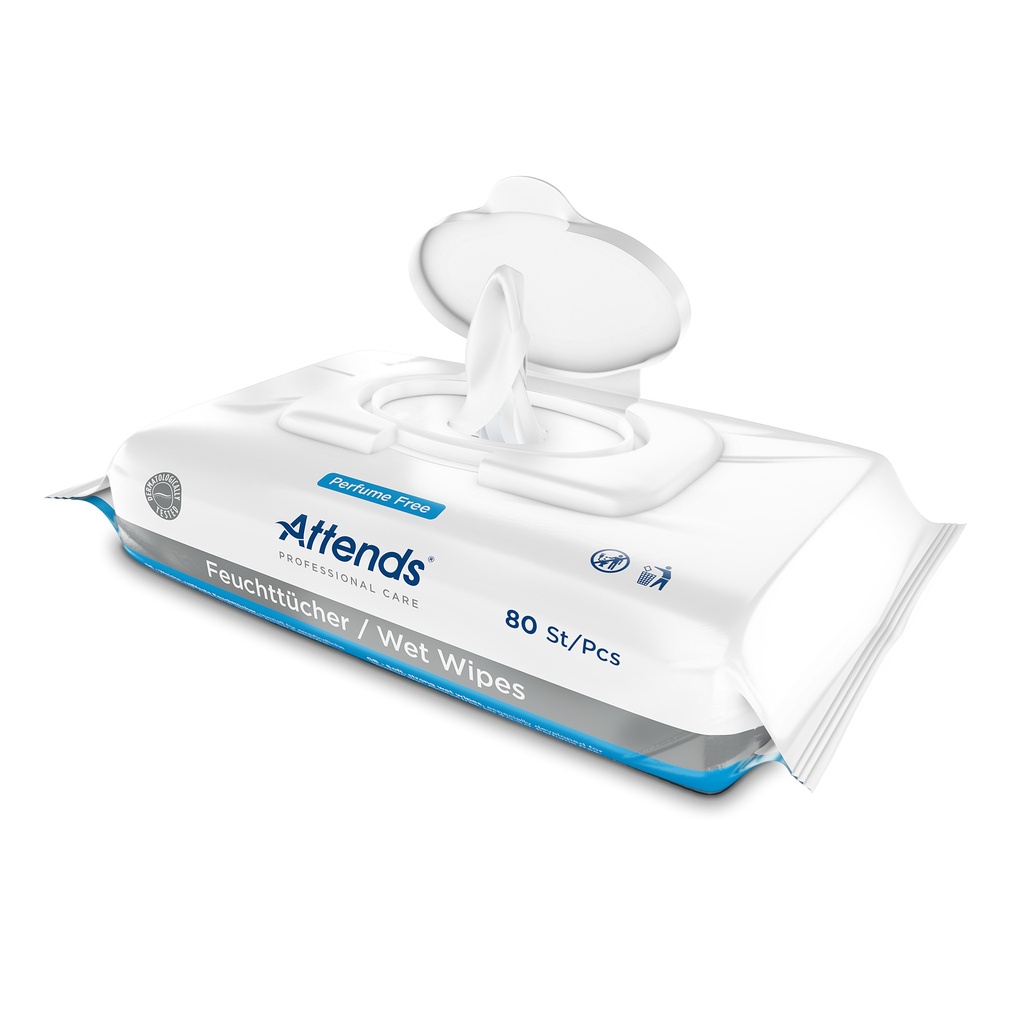 Attends Lingettes humides, Wet Wipes, 80 pcs.