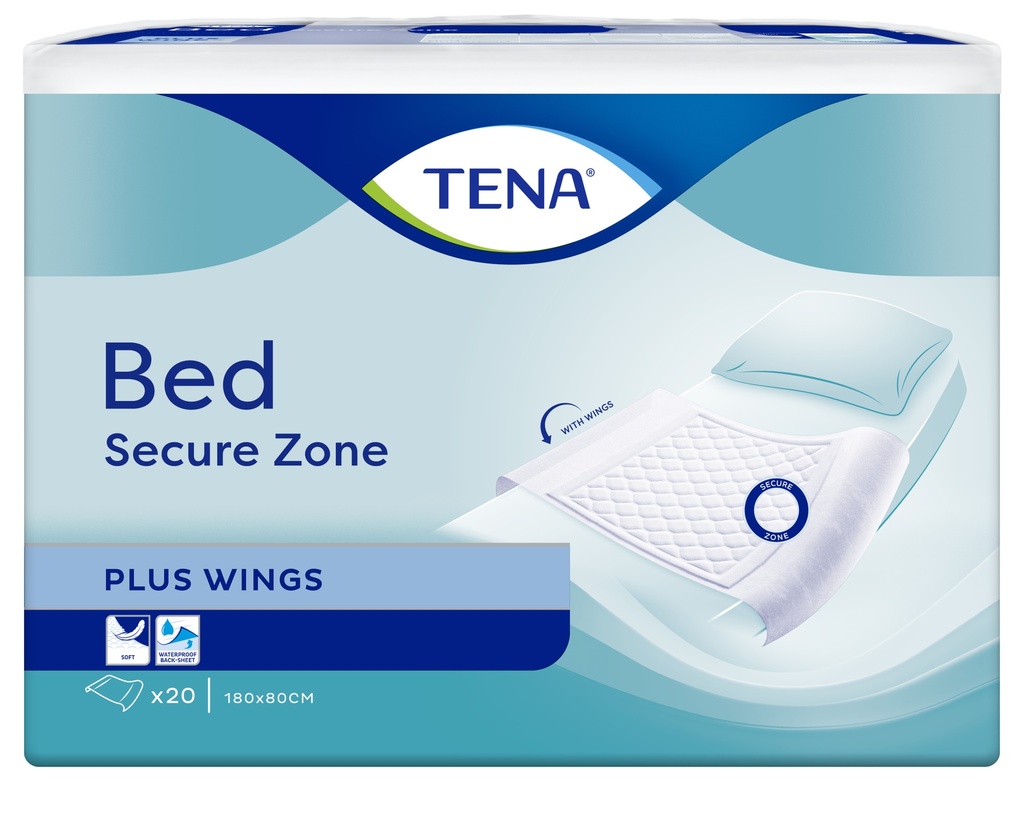 TENA BED Plus Wings, 180 x 80 cm, 20 pz.
