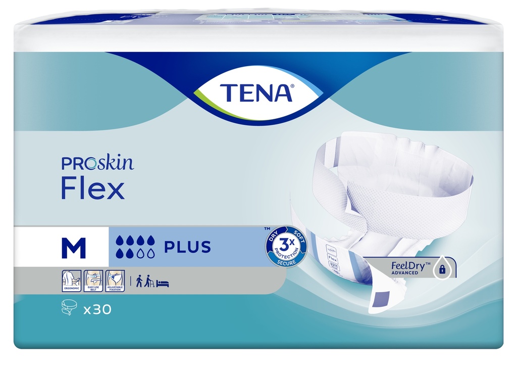 TENA Flex Plus Proskin M, 30 pièces