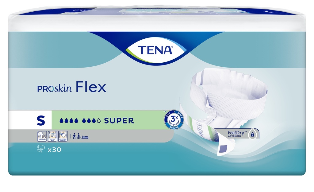 TENA Flex Super Proskin S, 30 pz.