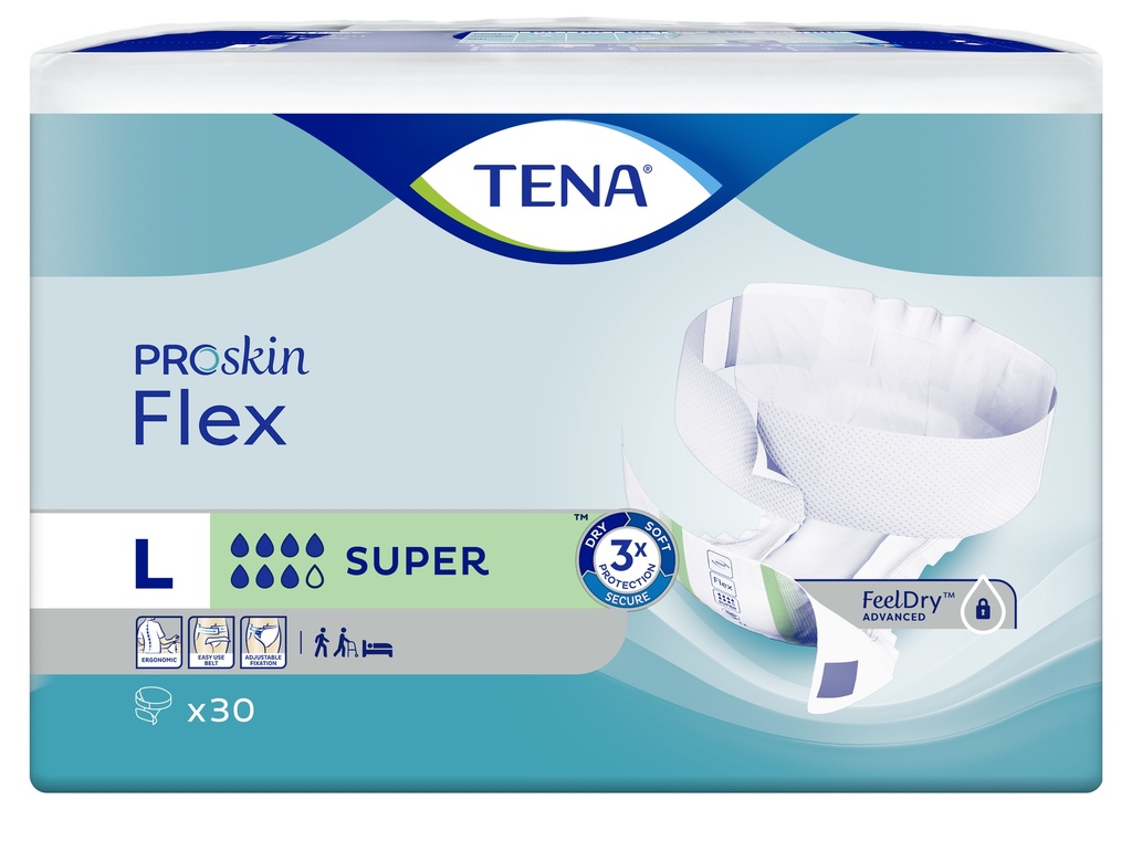 TENA Flex Super Proskin L, 30 pz.