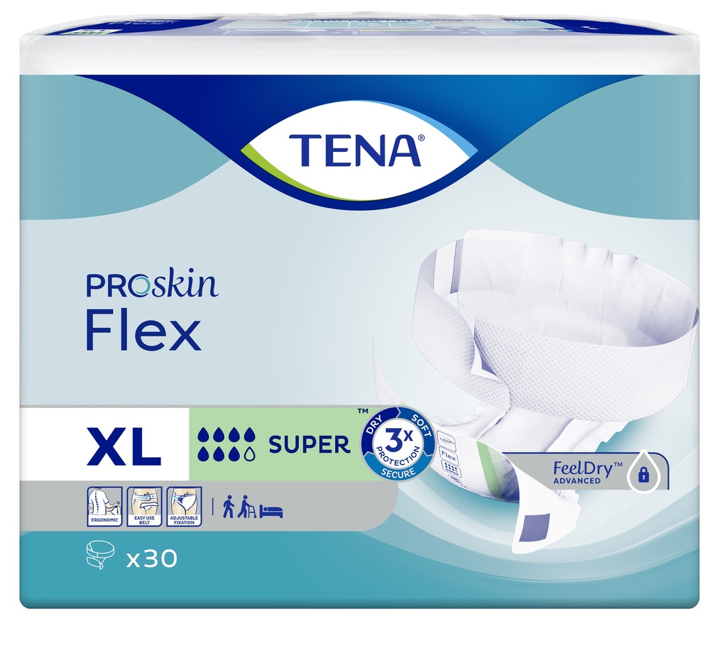 TENA Flex Super Proskin XL, 30 pièces