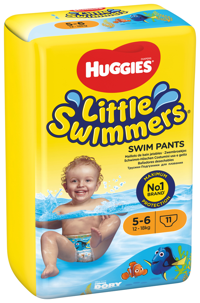 Huggies Little Swimmers, taille 5-6, 5536159, 11 pcs.