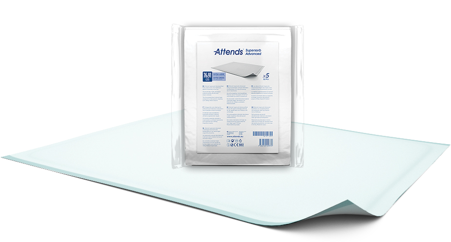 Attends Supersorb Advanced, bed protection pads, 76 x 91 cm, 5 pcs.