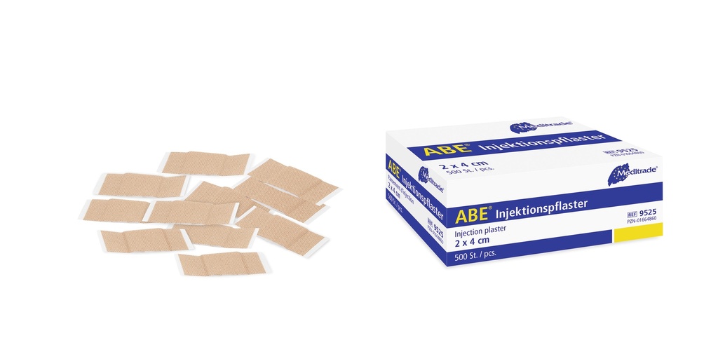 ABE© Cerotti per iniezione, 2 x 4 cm, confezione da 500 pz.