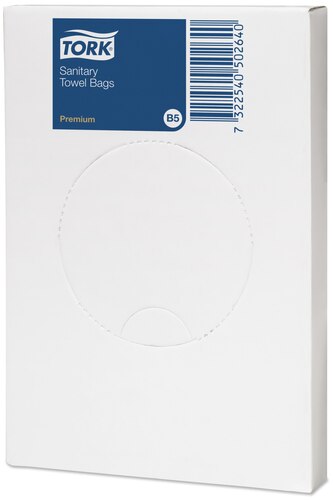 Sacchetti igienici Tork, 25 pezzi/rotolo, 204041, bianco, B5, 25 pezzi.