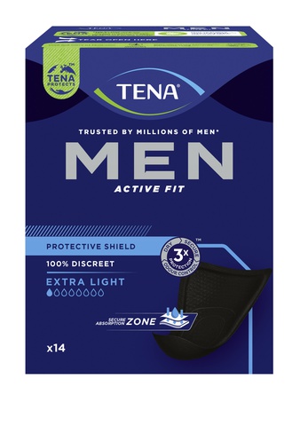 TENA Men Level 0, extra light, noir, 14 pces