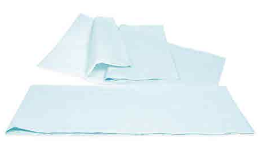 Protective Pad, 80 x 210 cm, Cellulose with PE Film, Cardboard Box of 100 pcs.