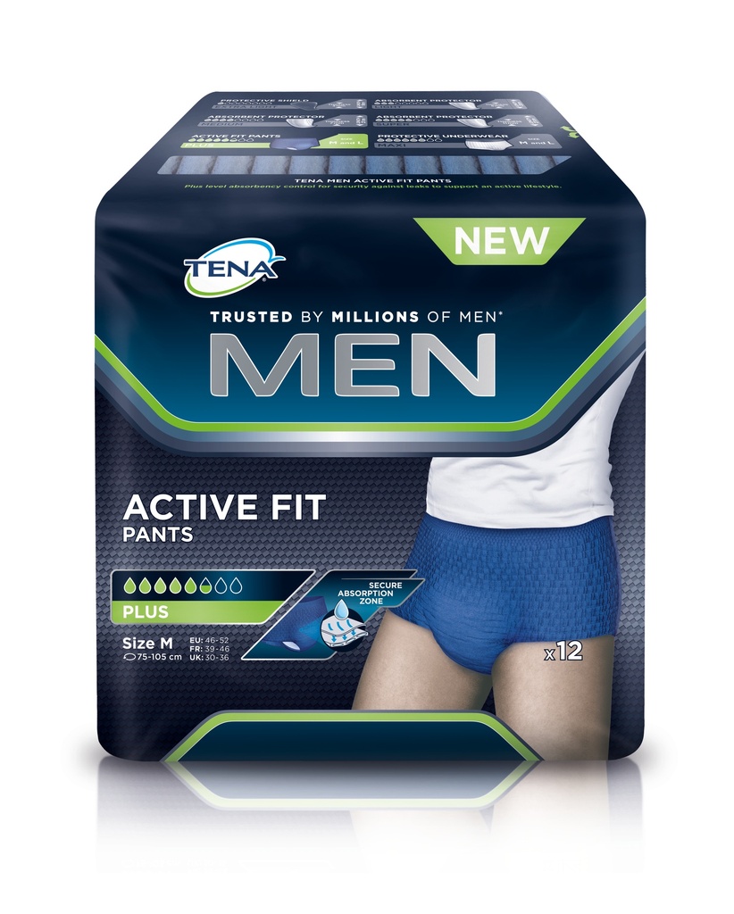 TENA Men Active Fit, Pants Plus S/M, 12 pcs.