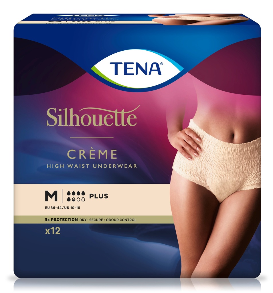 TENA Silhouette Plus Crème M, 9 Stk.