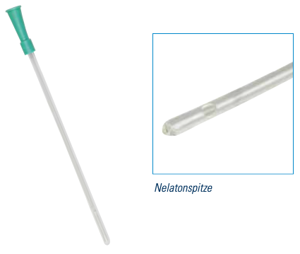GHC Frauen Einmalkatheter CAREFLOW, CH12, 20 cm, aus PVC, mit Nelatonspitze