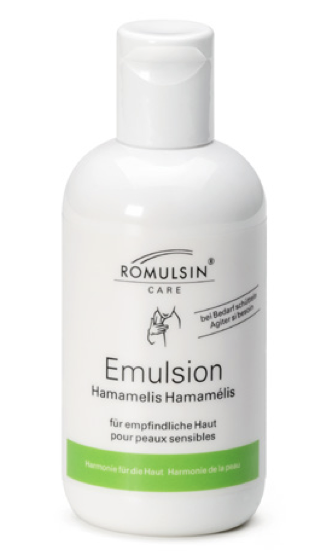 ROMULSIN Emulsione di amamelide, per pelli sensibili, 250 ml