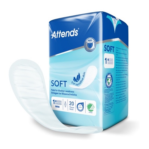 [430002N] Attends Soft 1 Mini Long, 16 pezzi.