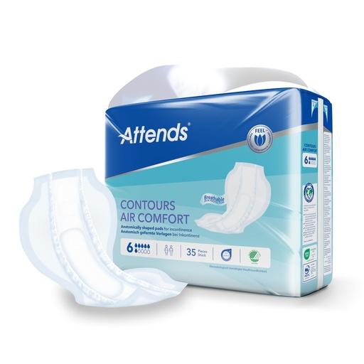 [430017N] Attends Contours 6 Air Comfort, 35 pz.