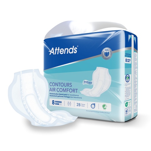 [430019N] Attends Contours 8 Air Comfort, 28 pièces