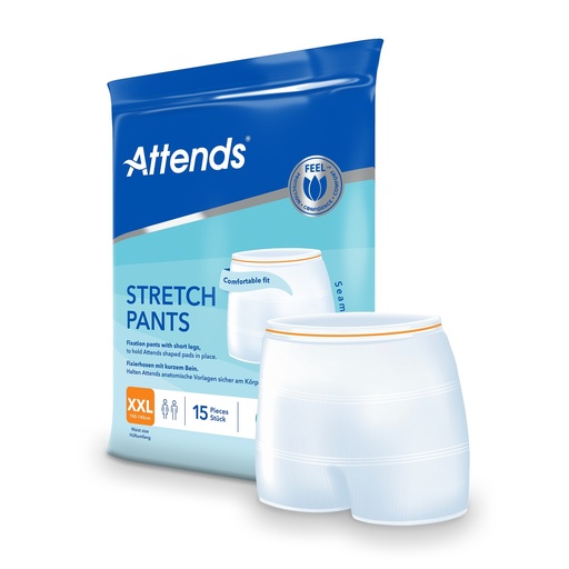 [430033E] Pantaloni elasticizzati Attends XXL, 15 pz.