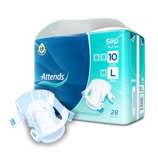 [430066N] Attends Slip Active 10 L, 28 pz.