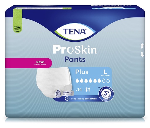 [432021N] TENA Pants Plus, Proskin, 100 - 135 cm, L, 14 pz.
