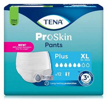 [432022N] TENA Pants Plus XL, Proskin, 120 - 160 cm, 12 pcs.