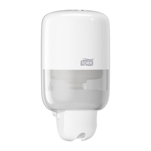 [700009N] Mini distributeur Tork, également pour nettoyant pour siège de toilettes, 561000, S2, blanc, 1 pce
