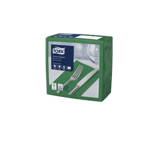 [700120N] Tork, Napkins 39x39 cm, 1/8 fold (top fold) 477572, 2lg, dark green, 12 x 150 pcs.