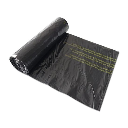 [720014N] Kehrichtsäcke mit Zugband, 110 lt, (48my), schwarz, 80% Recycling-Material, 70x1100x50 mm, 10 Stk x 20 Rollen