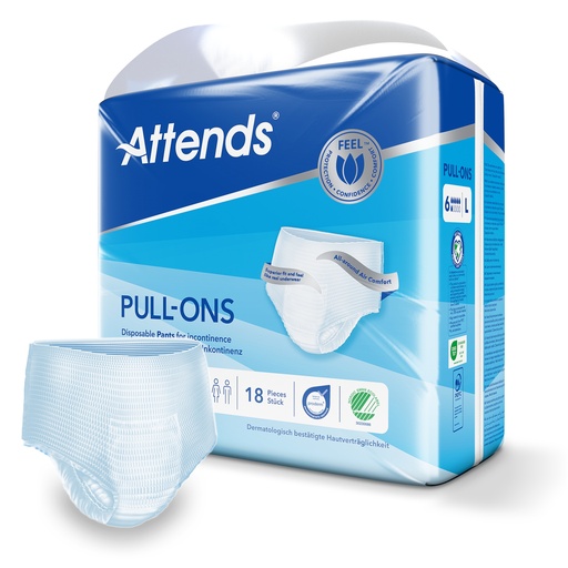 [430053-1N] Attends Pull Ons 6 L, 18 pcs.