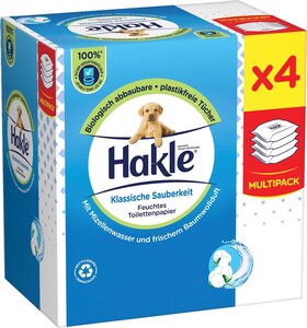 [700302N] Hakle moist toilet tissue Classic Cleanliness Quattro Refill 12 x 42 pcs.