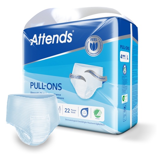 [430047-1N] Attends Pull Ons 4 L, 22 pz.
