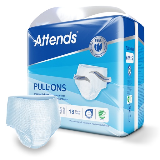 [430051-1N] Attends Pull Ons 6 S, 18 pezzi.