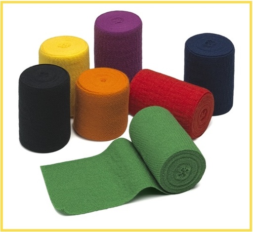 [400141N] WERO SWISS© Elasticolor, 4cm x 5m, jaune, 10 pcs.