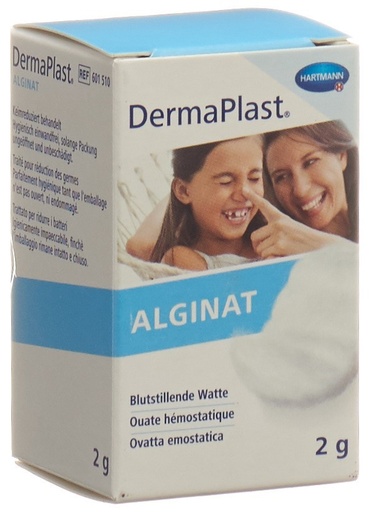 [400500N] DermaPlast® Alginate Coton hémostatique Coton hémostatique, flacon de 2g