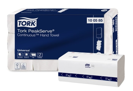 [700011N] Tork PeakServe® Endlos™-Handtücher, Universal, 100585, 22,5x20,1, 410 Stk.