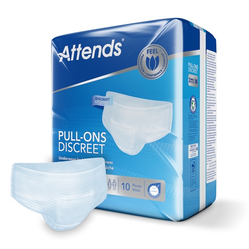 [430043-1N] Attends Pull Ons Discreet 3 M, 10 pz.