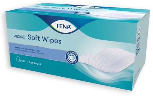 [432011-2N] TENA Soft Wipe, Proskin, 30 x 32 cm, 135 pcs.