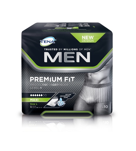 [432121N] TENA Men Premium Fit, Livello 4, L, 10 pz.