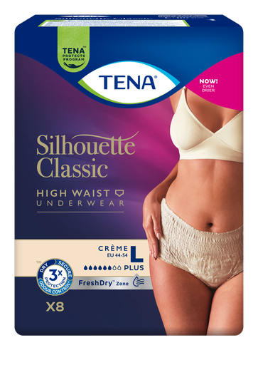 [432171N] TENA Silhouette Plus Crème L, 8 pz.