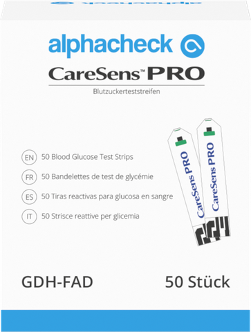 [400610N] Teststreifen alphacheck CareSens Pro, 50 Stk.