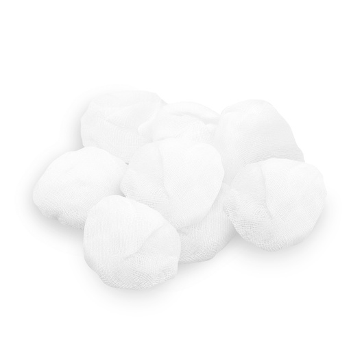 [400441N] BeeSana Round Gauze Swabs according to EN 14079, Sterile, Ø 4 cm, Plum-Sized, Round, 50 x 5 pcs.