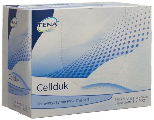 [432011-4N] TENA Cellduk, 25 x 27 cm boîte de 200 pcs.