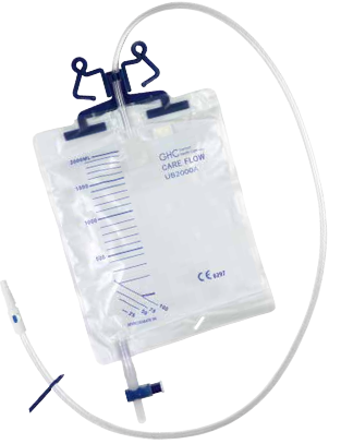 [480240N] GHC bed bag CAREFLOW UB 2000A, 2000ml, 110cm, sterile