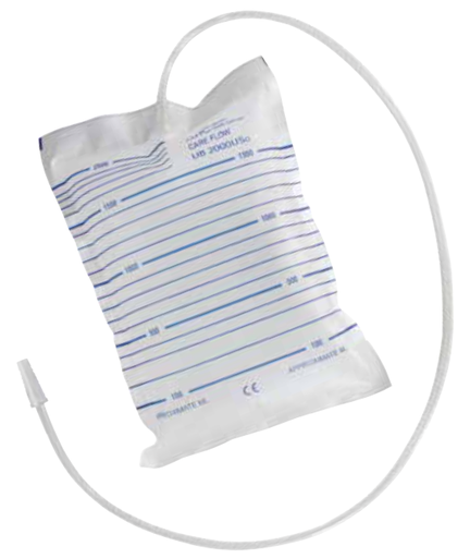 [480246N] GHC sacca da letto monouso CAREFLOW UB 2000USo, 2000ml, 90cm